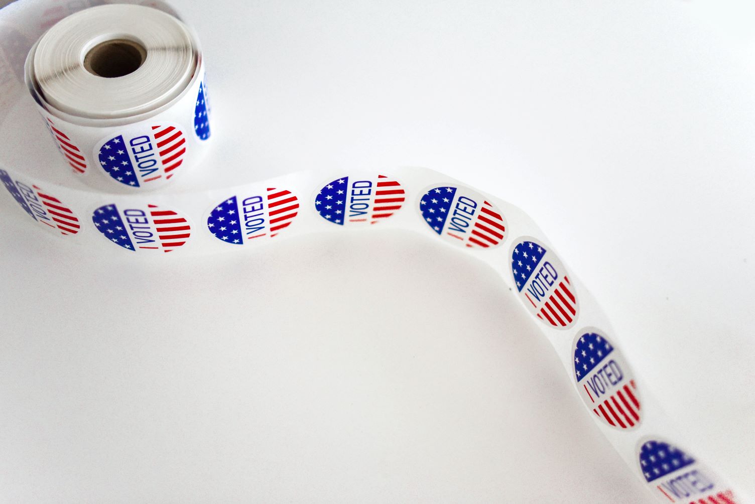 Roll of "I voted" stickers